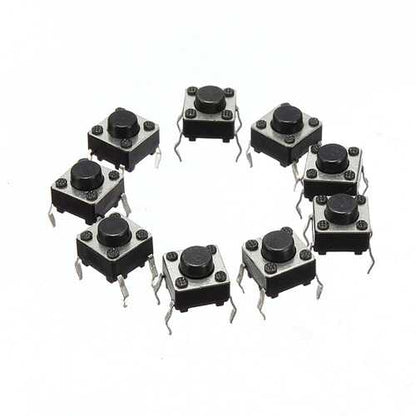 Geekcreit? 2000pcs Mini Micro Momentary Tactile Tact Switch Push Button DIP P4 Normally Open