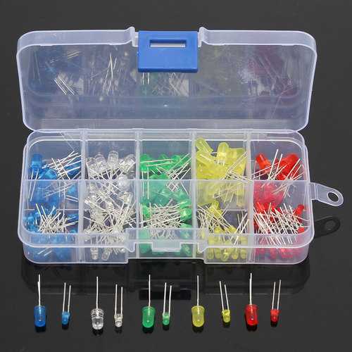 Geekcreit? 375pcs 3MM 5MM LED Light Emitting Diode Beads Resistance Lights Kits Bulb Lamp