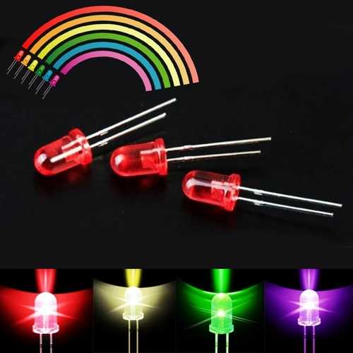 Geekcreit? 375pcs 3MM 5MM LED Light Emitting Diode Beads Resistance Lights Kits Bulb Lamp