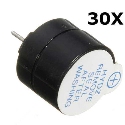 30 Pcs 5V Electric Magnetic Active Buzzer Continuous Beep Continuously