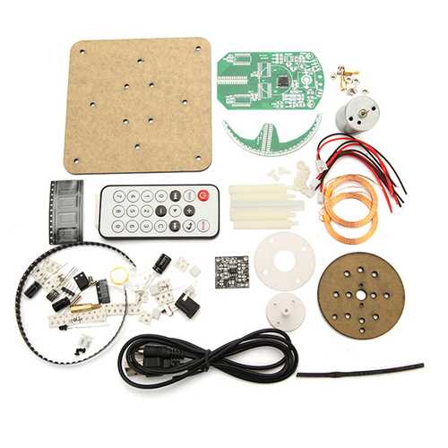 Geekcreit? DIY Spherical Rotating LED Kit POV Soldering Training Kit