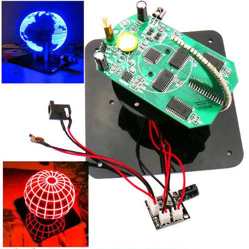 Geekcreit? DIY Spherical Rotating LED Kit POV Soldering Training Kit