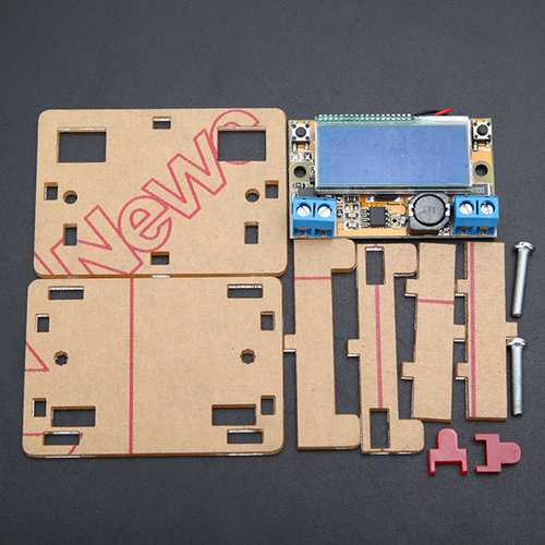 5Pcs DC-DC Step Down Power Supply Adjustable Module With LCD Display With Housing Case
