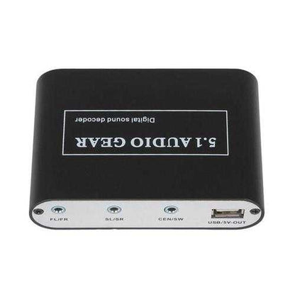 Digital Audio Decoder 5.1 Audio Gear DTS/AC-3/6CH Audio Converter LPCM To 5.1 Analog Output 2.1