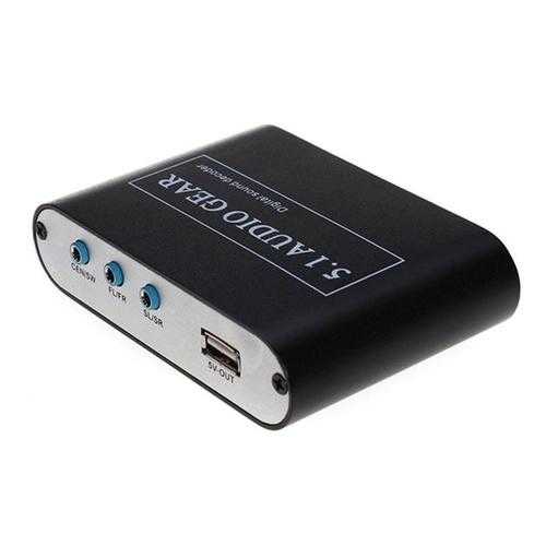 Digital Audio Decoder 5.1 Audio Gear DTS/AC-3/6CH Audio Converter LPCM To 5.1 Analog Output 2.1