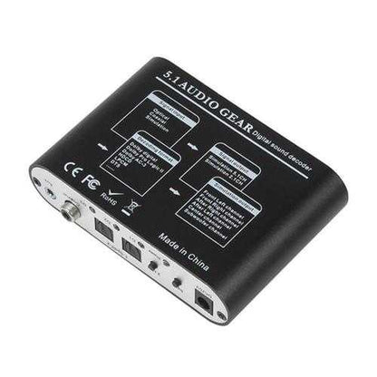 Digital Audio Decoder 5.1 Audio Gear DTS/AC-3/6CH Audio Converter LPCM To 5.1 Analog Output 2.1