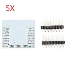 Cargar imagen en el visor de la galería, 5Pcs Serial Port WIFI ESP8266 Module Adapter Plate With IO Lead Out For ESP-07 ESP-08 ESP-12

