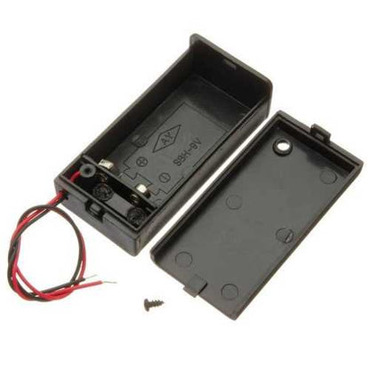 5Pcs 9V Battery Box Pack Holder With ON/OFF Power Switch Toggle Black