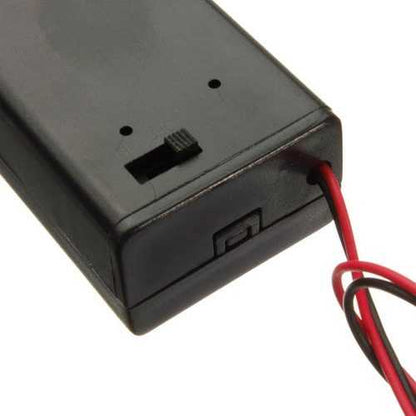 5Pcs 9V Battery Box Pack Holder With ON/OFF Power Switch Toggle Black