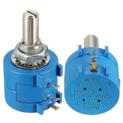 3Pcs 3590S-2-103L 10K Ohm BOURNS Rotary Wirewound Precision Potentiometer Pot 10 Turn