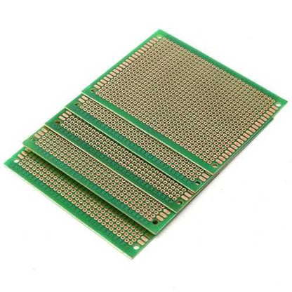 5Pcs PCB DIY Soldering Copper Prototype Printed Circuit Board 70mm x 90mm