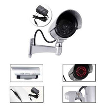Load image into Gallery viewer, CA-11-05 2-in-1 Power Supply 30pcs IR LED Light Outdoor Fake CCTV Dummy Simulational Camera
