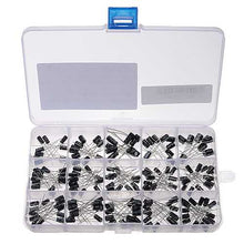 将图片加载到图库查看器，215pcs 15 Values 0.1uF-330uF Mix Electrolytic Capacitor Kit With Storage Box
