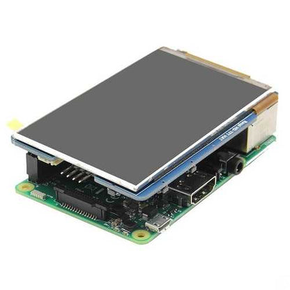Geekwrom HD 3.5 Inch TFT Display Shield 800x480 For Raspberry Pi 3B 2B With 2 Keys And Remote IR