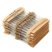 将图片加载到图库查看器，560 Pcs 1 ohm to 10M ohm 1/4W 5% Metal Film Resistor 56 Value Assorted Kit
