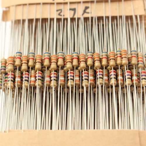 560 Pcs 1 ohm to 10M ohm 1/4W 5% Metal Film Resistor 56 Value Assorted Kit
