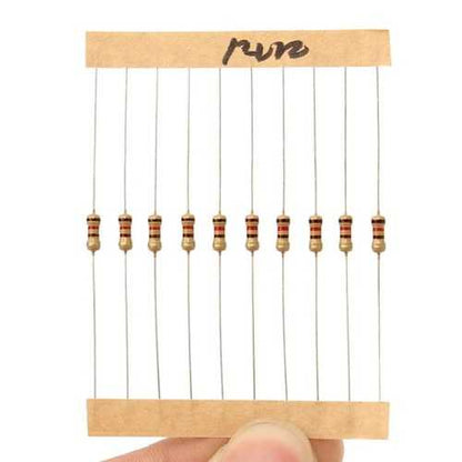 560 Pcs 1 ohm to 10M ohm 1/4W 5% Metal Film Resistor 56 Value Assorted Kit