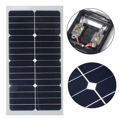 20W 12V 54CM x 28CM Photovoltaic semi flexible Solar Panel With 3M Cable