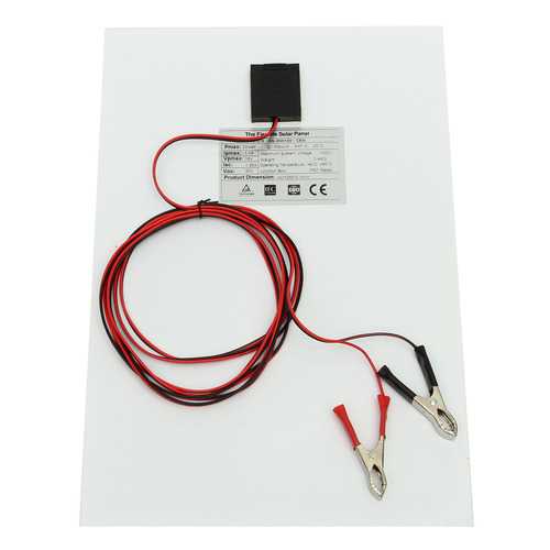 20W 12V 54CM x 28CM Photovoltaic semi flexible Solar Panel With 3M Cable