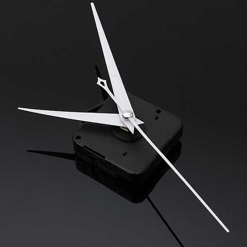 3Pcs DIY White Triangle Hands Quartz Black Wall Clock Movement Mechanism