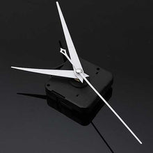 Load image into Gallery viewer, 3Pcs DIY White Triangle Hands Quartz Black Wall Clock Movement Mechanism
