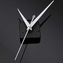 Load image into Gallery viewer, 3Pcs DIY White Triangle Hands Quartz Black Wall Clock Movement Mechanism
