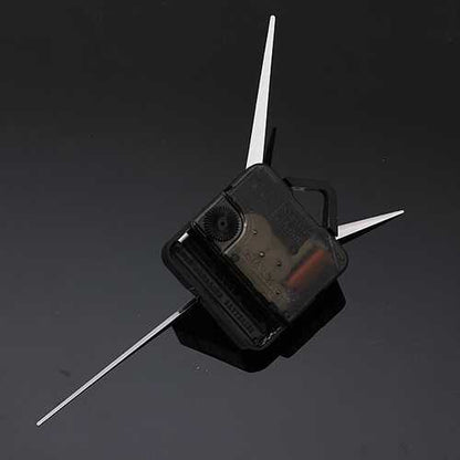 3Pcs DIY White Triangle Hands Quartz Black Wall Clock Movement Mechanism