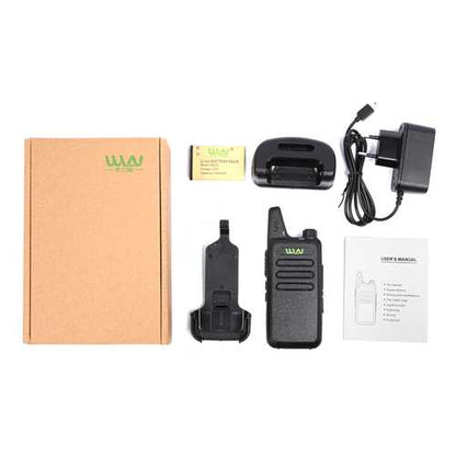 WLN KD-C1 Mini UHF 400-470 MHz Handheld Transceiver Two Way Ham Radio HF Communicator Walkie Talkie