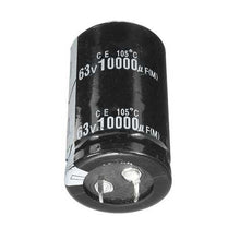 Charger l&#39;image dans la galerie, 63V 10000UF 105?? High Frequency Temp Electrolytic Capacitor 30mm x 50mm Long Life
