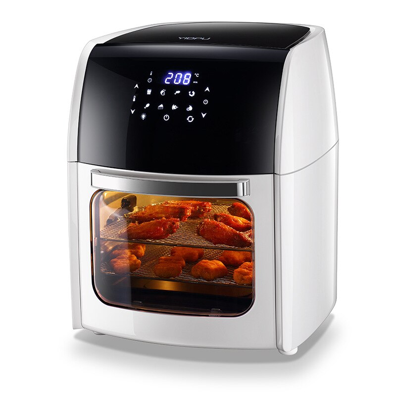 10L Air Fryer Oven No Oil Toaster Home Electric Rotisserie Oven with LED Digital Touchscreen Frying Machine 5in1 220V