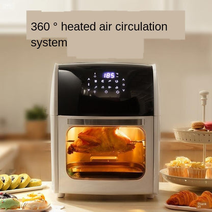 10L Air Fryer Oven No Oil Toaster Home Electric Rotisserie Oven with LED Digital Touchscreen Frying Machine 5in1 220V