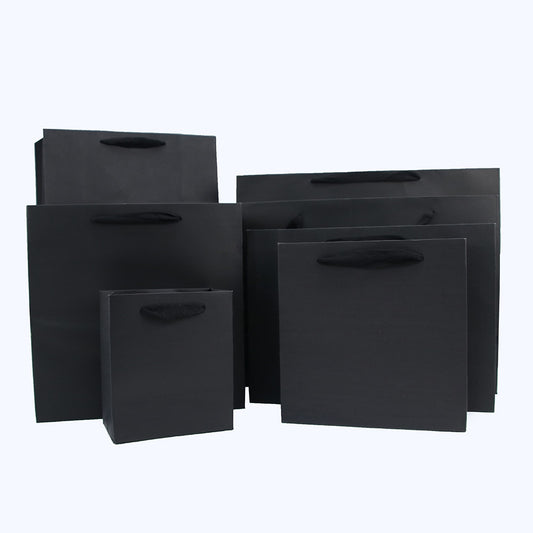 10pcs / Black card paper bag gift shopping bag holiday party birthday gift paper bag