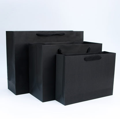 10pcs / Black card paper bag gift shopping bag holiday party birthday gift paper bag