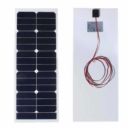 SS-30W12V 730x280x2.5mm 12V 30W Solar Panel Photovoltaic Semi Flexible For Camper Boat Cabin