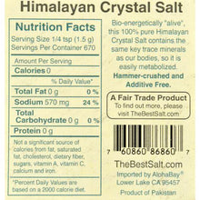 Cargar imagen en el visor de la galería, Himalayan Salt Table and Cooking Salt - 2.3 lbs
