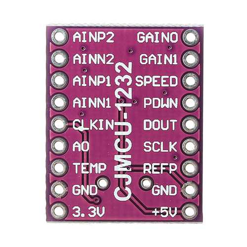 CJMCU-1232 ADS1232 24bit Analog-to-Digital Converter Board ADS1232IPWR Ultra Low Noise CJMCU for Arduino - products that work with official Arduino boards