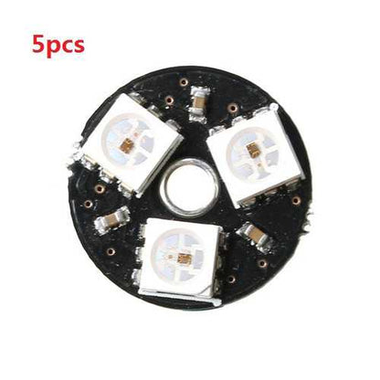 5pcs CJMCU-3bit WS2812 RGB LED Full Color Drive LED Light Circular Smart Development Board Geekcreit for Arduino - products that work with official Arduino boards