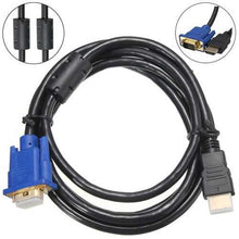 Load image into Gallery viewer, 1.8M 1080P HD Male to VGA Female Video Converter Adapter Cable Lead PC DVD TV
