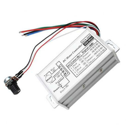 PWM DC 9V 12V 24V 48V 60V 20A Stepless Variable Speed Pulse Width Motor Speed Regulation Switch Speed Controller