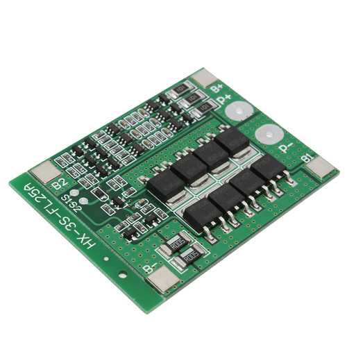 3S 11.1V 25A 18650 Li-ion Lithium Battery BMS Protection PCB Board With Balance Function