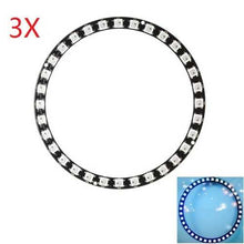 將圖片載入圖庫檢視器 3pcs 40-bit WS2812B 5050 RGB LED Built-in Full Color Drive Development Board
