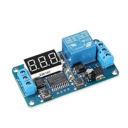 5Pcs Geekcreit? DC 12V LED Display Digital Delay Timer Control Switch Module PLC