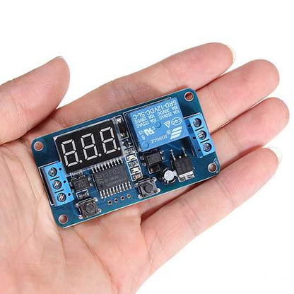 5Pcs Geekcreit? DC 12V LED Display Digital Delay Timer Control Switch Module PLC
