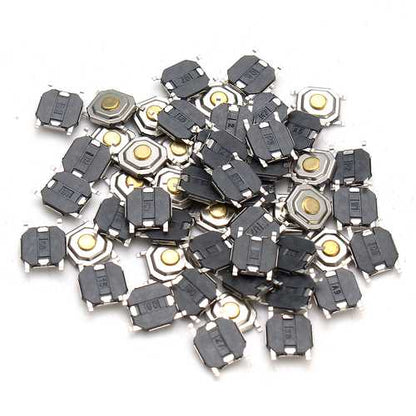 50Pcs DC12V 4 Pins Tact Tactile Push Button Momentary SMD Switch 5x5x1.5MM
