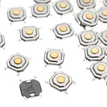 将图片加载到图库查看器，50Pcs DC12V 4 Pins Tact Tactile Push Button Momentary SMD Switch 5x5x1.5MM
