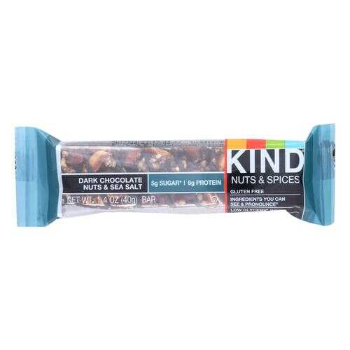 Kind Fruit and Nut Bars - Dark Chocolate Nuts and Sea Salt - 1.4 oz - Case of 12