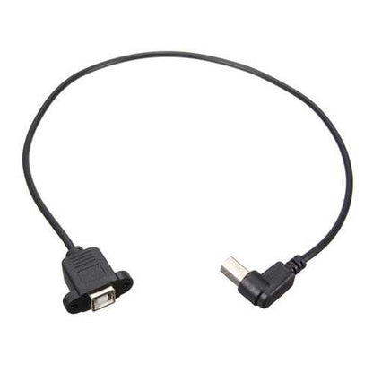 50cm USB 2.0 B Male to USB B Female Socket Printer Panel Mount Extension Cable