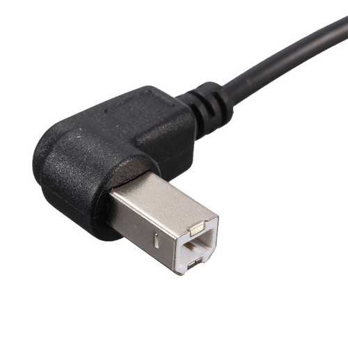 50cm USB 2.0 B Male to USB B Female Socket Printer Panel Mount Extension Cable