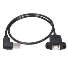 将图片加载到图库查看器，50cm USB 2.0 B Male to USB B Female Socket Printer Panel Mount Extension Cable
