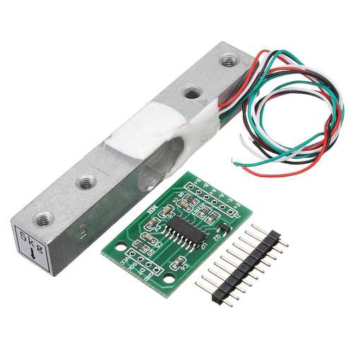 5KG Small Scale Load Cell Weighing Pressure Sensor With A/D HX711AD Adapter